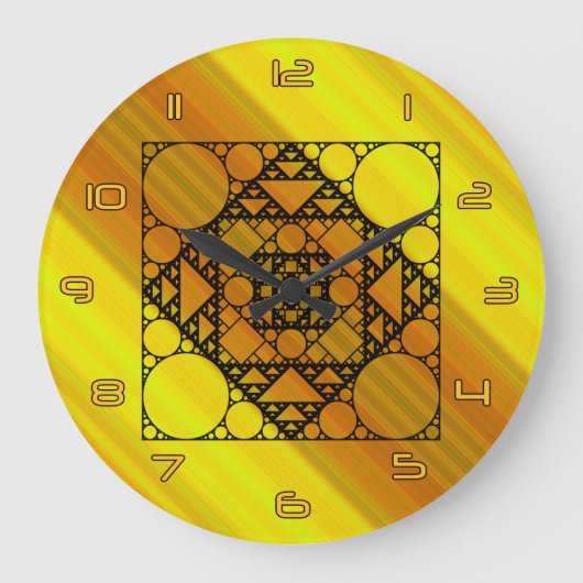 Horloge de géométrie fractale (Recto)