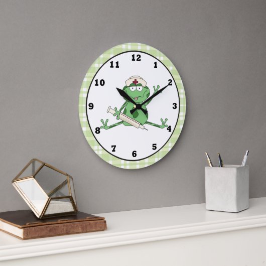 Horloge de grenouille infirmière (Bureau)