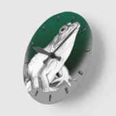 Horloge de grenouille Taureau Frog Horloge murale (Angle)