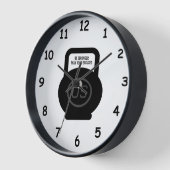 Horloge de gym avec devis de fitness personnalisé (Angle)