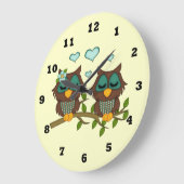 Horloge de hibou de bande dessinée (Angle)