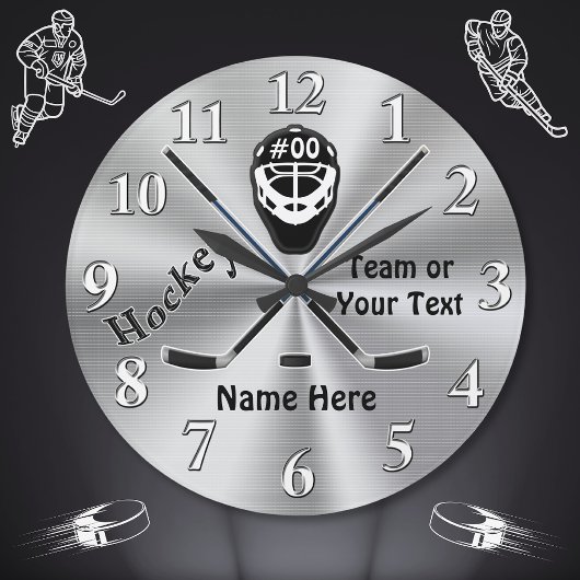 Horloge de hockey personnalisée, Cadeaux d'équipe 