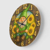 Horloge de jardin elfe soleil nain (Angle)