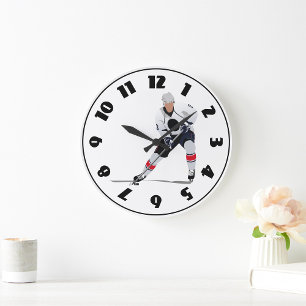 Horloge de joueur de hockey de glace