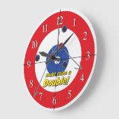 Horloge de la barre de curling "double" - (rouge) (Angle)