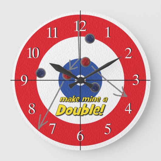 Horloge de la barre de curling "double" - (rouge) (Recto)