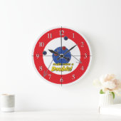 Horloge de la barre de curling "double" - (rouge) (Maison)