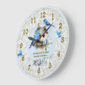 Horloge de la Bible Bluebird Ecclésiaste (Angle)