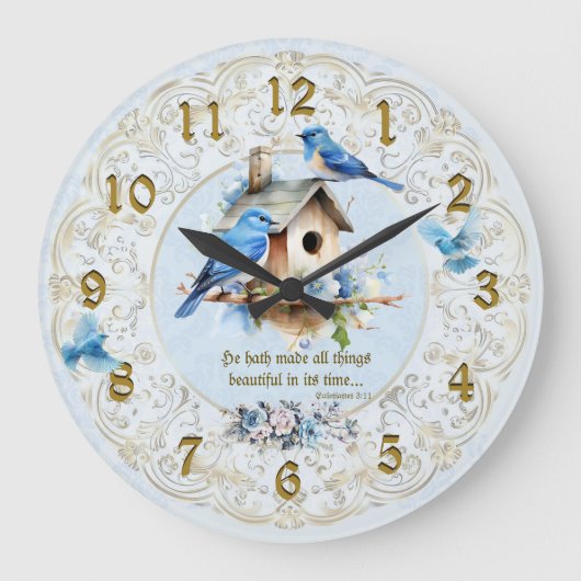 Horloge de la Bible Bluebird Ecclésiaste (Recto)
