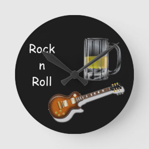 Horloge de la bière et de la guitare