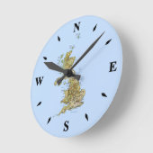 Horloge de la carte britannique (Angle)
