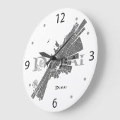 Horloge de la carte de Dubaï (Angle)