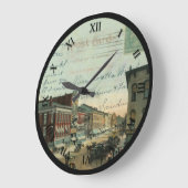Horloge de la carte postale Fremont Ohio - Front S (Angle)