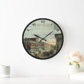 Horloge de la carte postale Fremont Ohio - Front S (Maison)