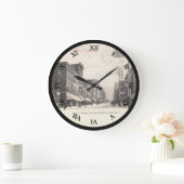 Horloge de la carte postale Mansfield Ohio - Main  (Maison)
