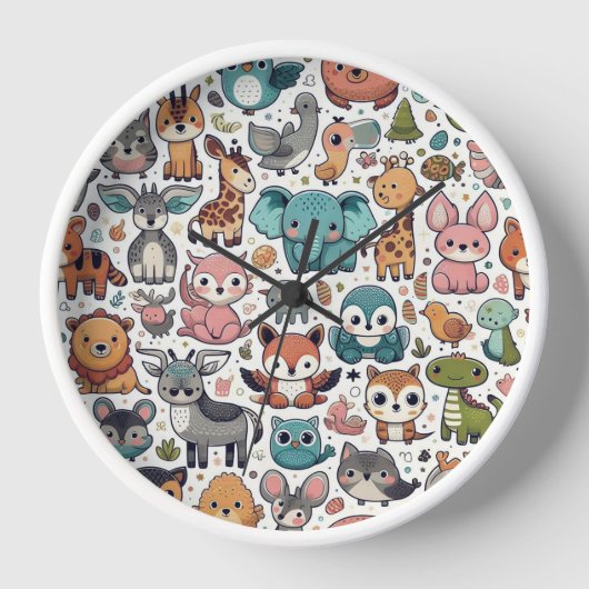 Horloge de la crèche mignonne (Recto)