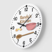 Horloge de la cuisine de la cuillère et de la cuil (Angle)