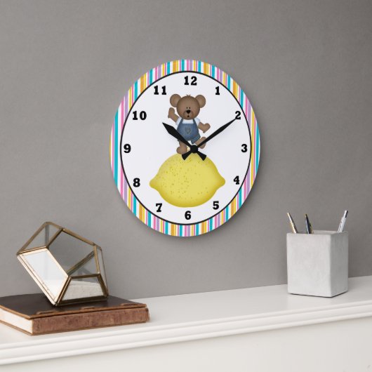 Horloge de la cuisine de l'ours citron (Bureau)