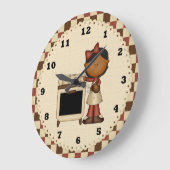 Horloge de la cuisine du dessin (Angle)