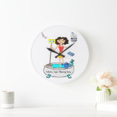 Horloge de la dame de nettoyage (Maison)