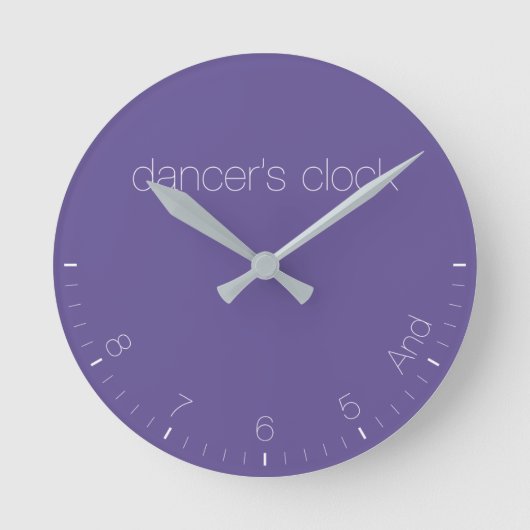 Horloge de la danseuse du pantone Ultra Violet 201 (Recto)