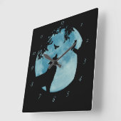 Horloge de la faune de la Chouette de la lune de l (Angle)