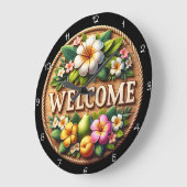 Horloge de la ferme de bienvenue de la corde Lily (Angle)