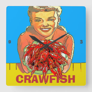 Horloge De La Gale De Poisson-Crawfish