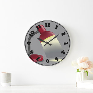 Horloge de la lampe de table