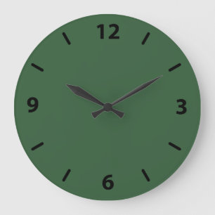 Horloge de la muraille verte de Hunter avec chiffr