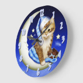Horloge de la pépinière de chats en lumière de la (Angle)
