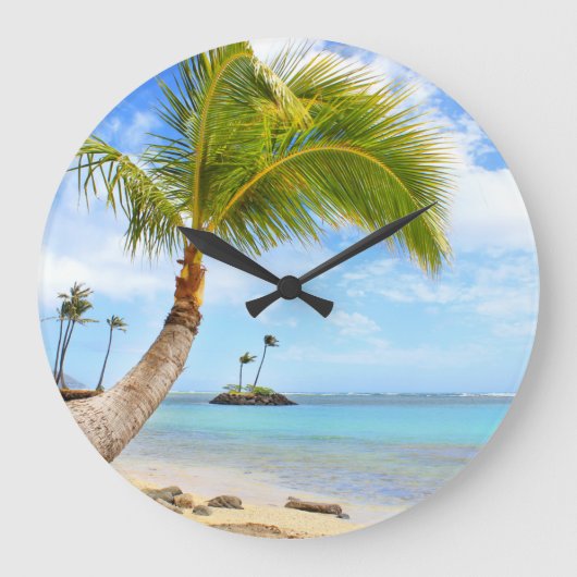 Horloge de la plage de Palm Tree (Recto)
