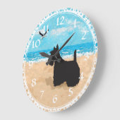 Horloge de la plage du Terrier Écossais (Angle)