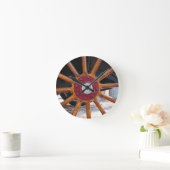 Horloge de la roue en bois (Maison)