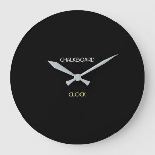 Horloge de la salle de classe en tableau noir acry