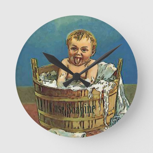 Horloge de la salle de lavage pour bébé (Recto)