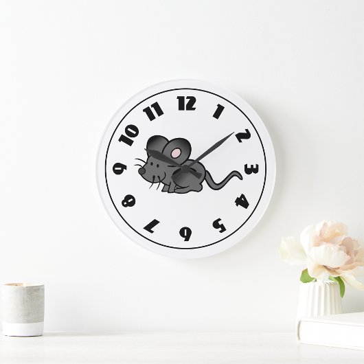 Horloge de la souris de dessin