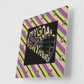 Horloge de la typographie du masque de gardien de (Angle)