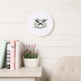 Horloge de l'amour minimaliste de la Sterne arctiq