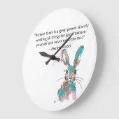 Horloge de lapin d'aquarelle Beatrix Potier (Angle)