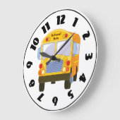 Horloge de l'autobus scolaire jaune (Angle)