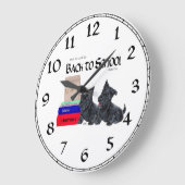 Horloge de l'école du Terrier Écossais (Angle)
