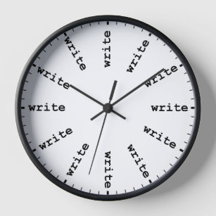 Horloge de l'écrivain - Chaque heure est l'heure d