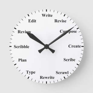 Horloge de l'écrivain - Toujours temps d'écrire ho