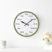 Horloge de l'écrivain - Travail d'écriture Amusant (Maison)