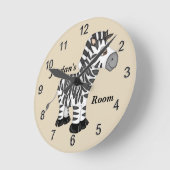Horloge de l'enfant mignonne bébé Zebra (Angle)