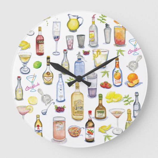 Horloge de l'heure du cocktail (Recto)