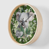 horloge de l'ours de koala australien (Angle)