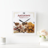 Horloge De L'Ours En Teddy Avec Horloge Mur Nom (Maison)