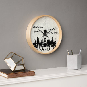 Horloge de lustre de la famille établie personnali